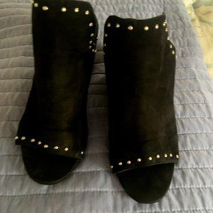 Sam Edelman Black sued studded mules Size 8.5